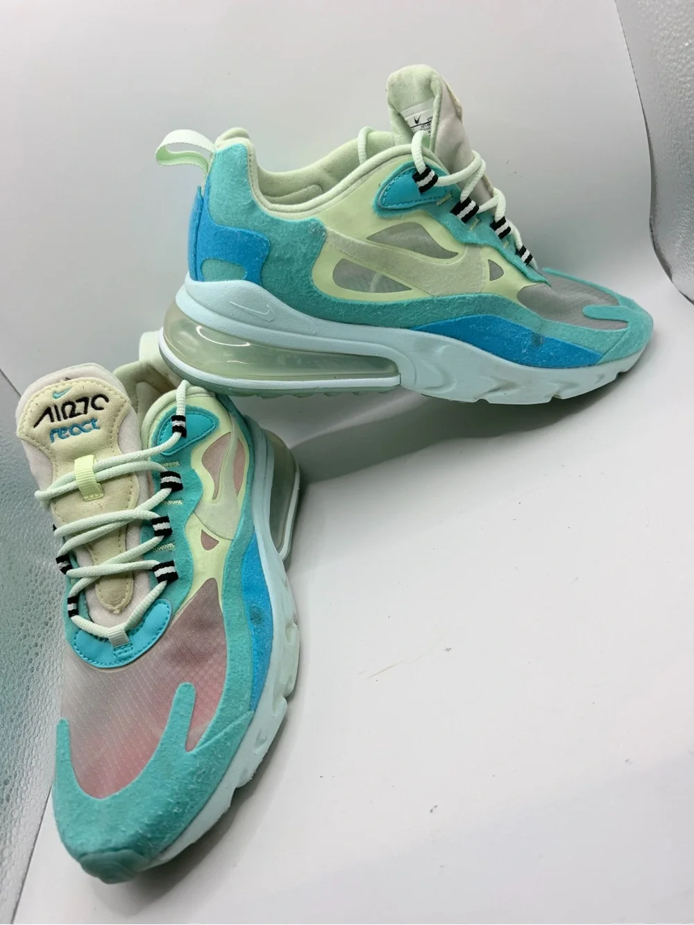 Nike Women's Pastel Teal & Mint Layered Sneakers
